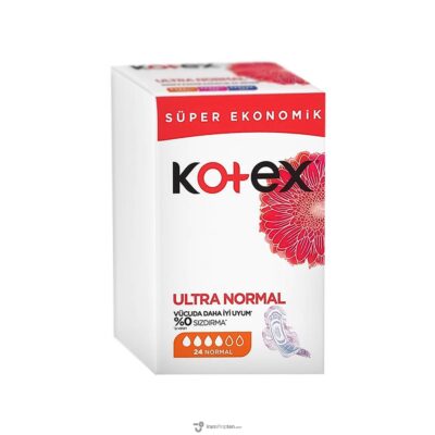 نوار بهداشتی کوتکس kotex سایز نرمال 24 عددی