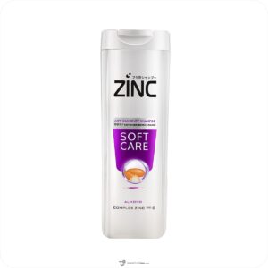 شامپو سر زینک Zinc Soft Care نرم و صاف کننده مو عصاره بادام 340 میل