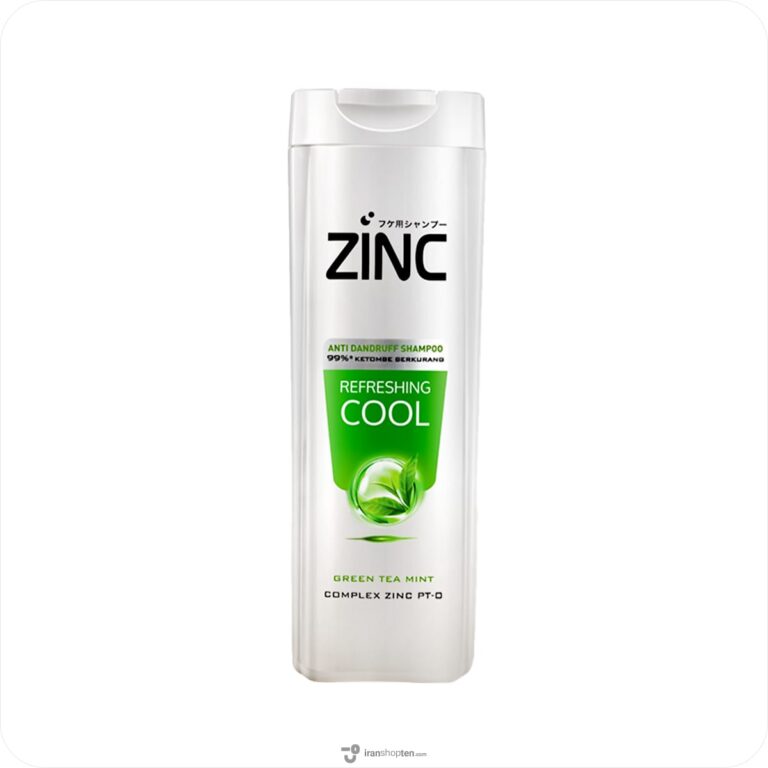 شامپو مو zinc زینک Refreshing Cool عصاره چای سبز ضد شوره حجم 340 میل