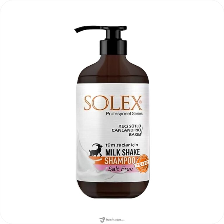 شامپو مو سولکس SOLEX بدون نمک حاوی شیر بز مناسب انواع مو 1000 میل