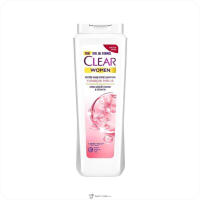 شامپو مو کلیر clear ضد شوره زنانه مدل Yumusak Parlak حجم 485 میل